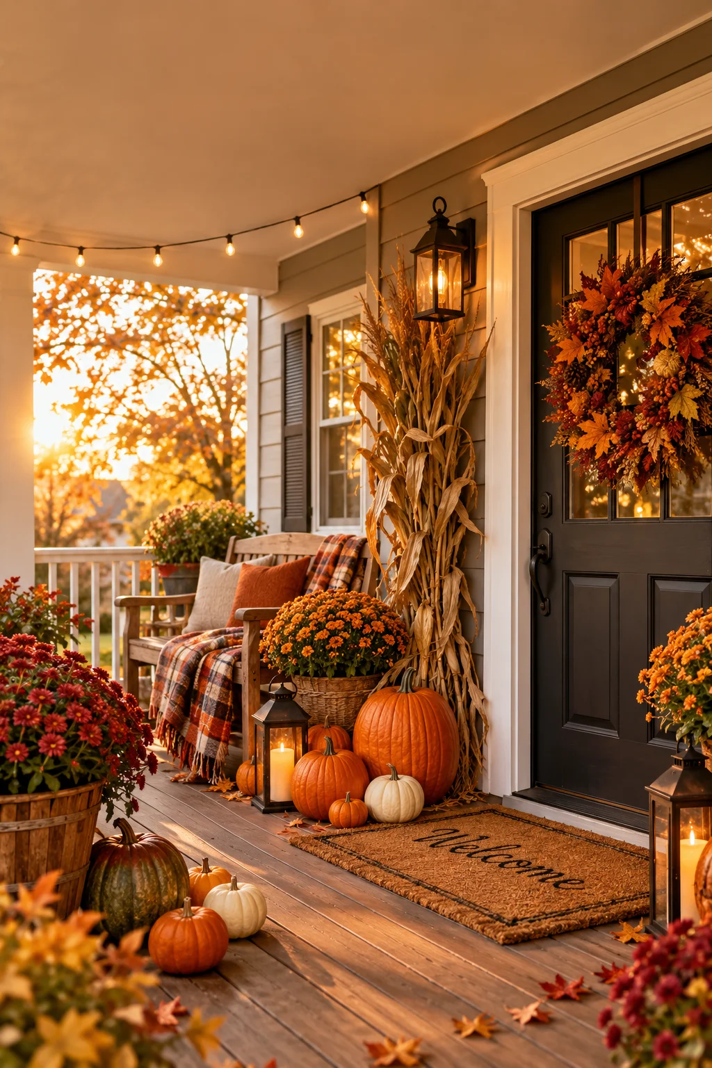 20 Fall Front Porch Decor Ideas for a Cozy Autumn Entryway